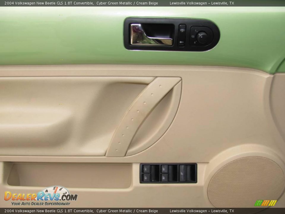 2004 Volkswagen New Beetle GLS 1.8T Convertible Cyber Green Metallic / Cream Beige Photo #13