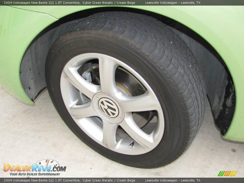 2004 Volkswagen New Beetle GLS 1.8T Convertible Cyber Green Metallic / Cream Beige Photo #18