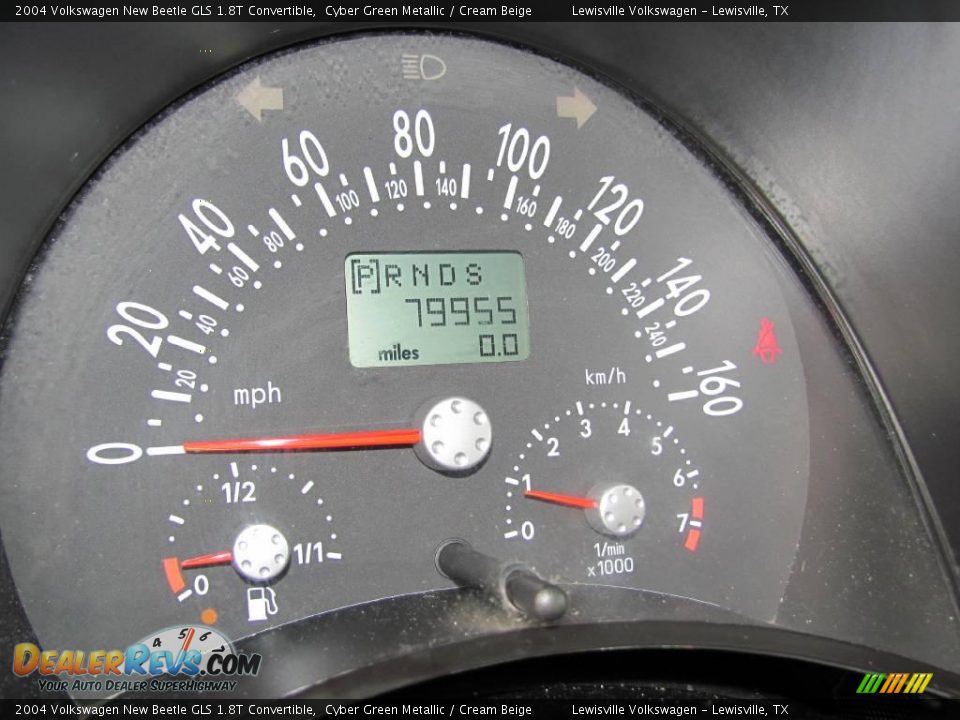 2004 Volkswagen New Beetle GLS 1.8T Convertible Cyber Green Metallic / Cream Beige Photo #19