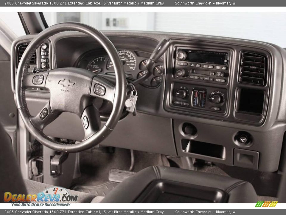 2005 Chevrolet Silverado 1500 Z71 Extended Cab 4x4 Silver Birch Metallic / Medium Gray Photo #6