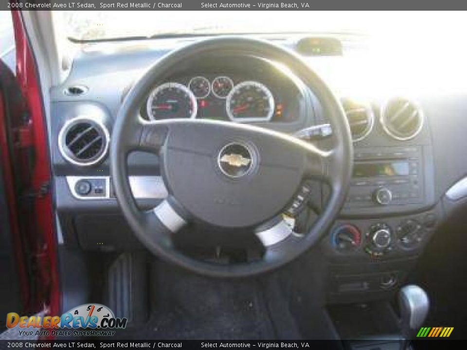2008 Chevrolet Aveo LT Sedan Sport Red Metallic / Charcoal Photo #2
