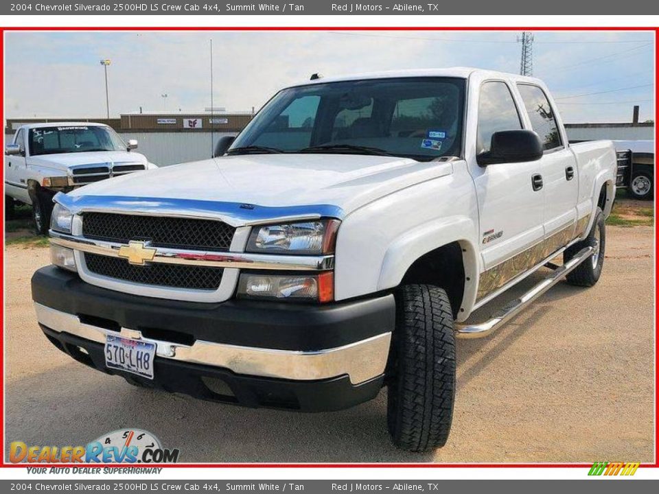 2004 Chevrolet Silverado 2500HD LS Crew Cab 4x4 Summit White / Tan Photo #1