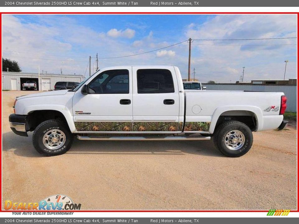 2004 Chevrolet Silverado 2500HD LS Crew Cab 4x4 Summit White / Tan Photo #2