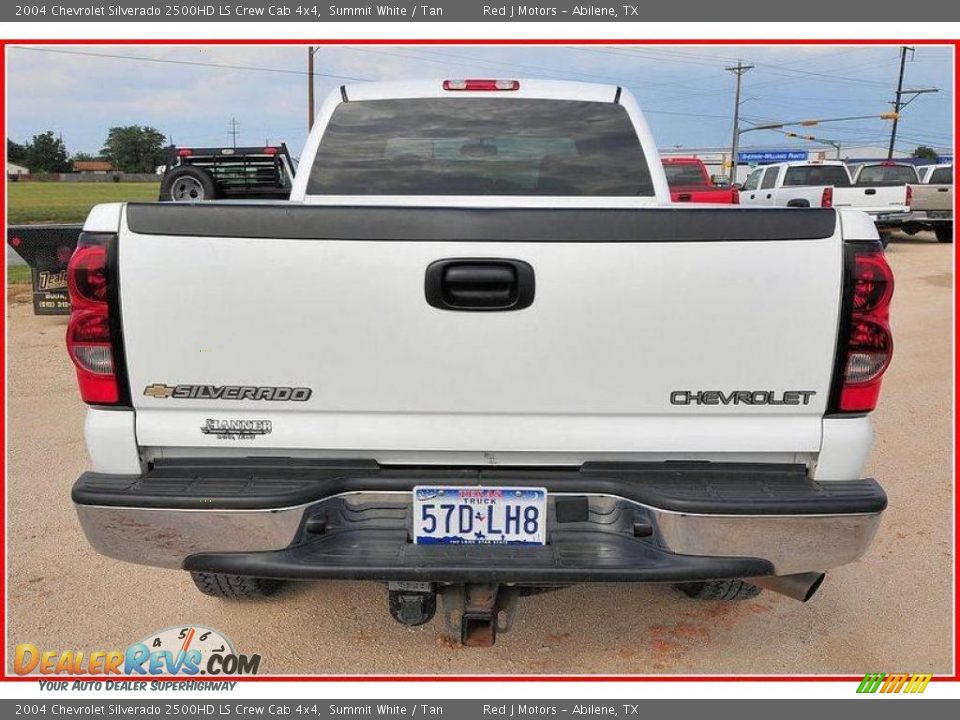 2004 Chevrolet Silverado 2500HD LS Crew Cab 4x4 Summit White / Tan Photo #4