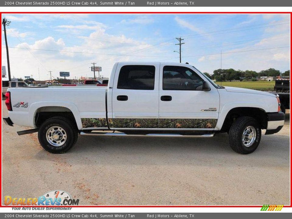 2004 Chevrolet Silverado 2500HD LS Crew Cab 4x4 Summit White / Tan Photo #8