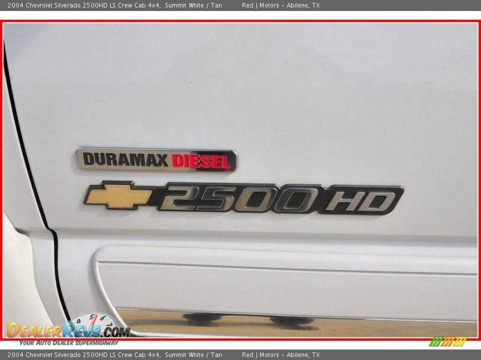 2004 Chevrolet Silverado 2500HD LS Crew Cab 4x4 Summit White / Tan Photo #12