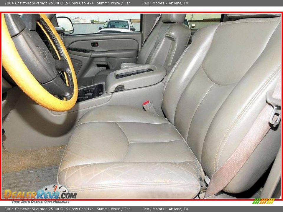 2004 Chevrolet Silverado 2500HD LS Crew Cab 4x4 Summit White / Tan Photo #14
