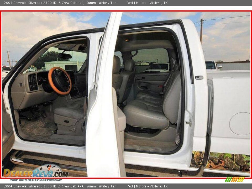 2004 Chevrolet Silverado 2500HD LS Crew Cab 4x4 Summit White / Tan Photo #20