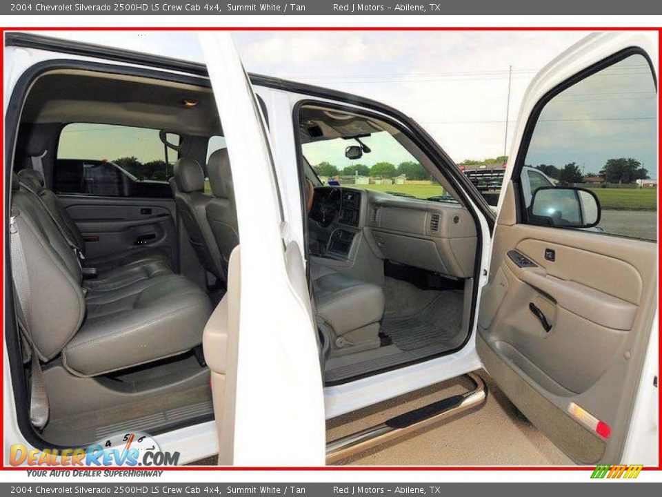 2004 Chevrolet Silverado 2500HD LS Crew Cab 4x4 Summit White / Tan Photo #23