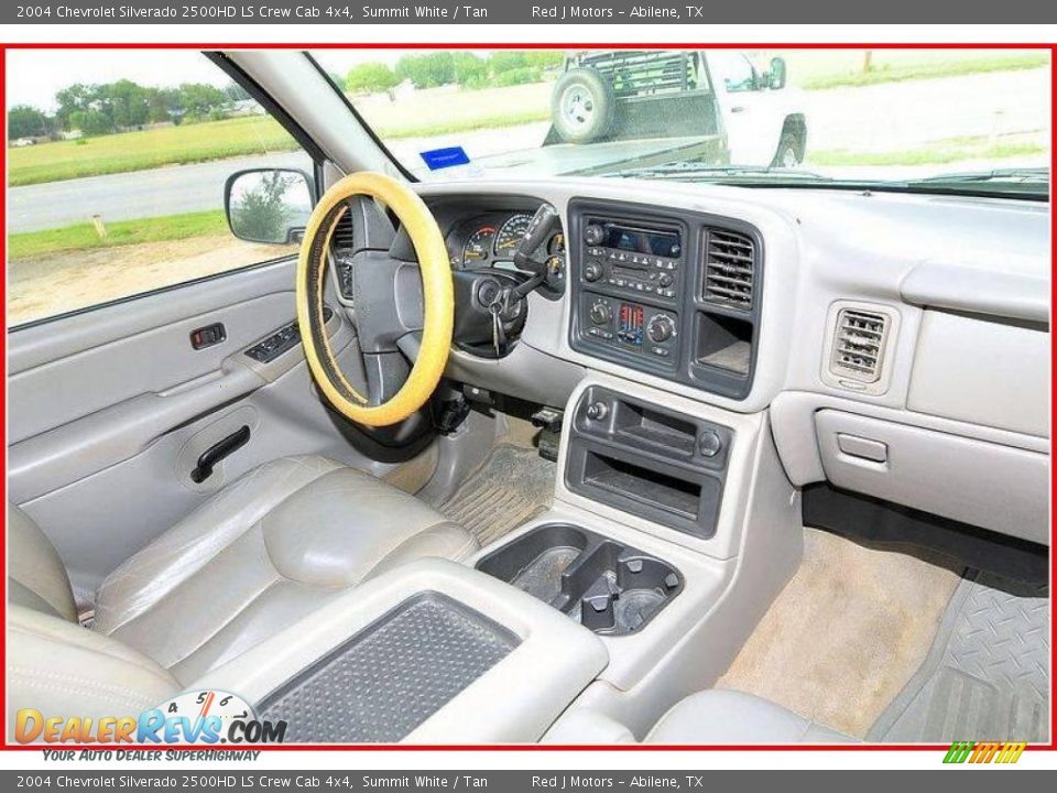 2004 Chevrolet Silverado 2500HD LS Crew Cab 4x4 Summit White / Tan Photo #24