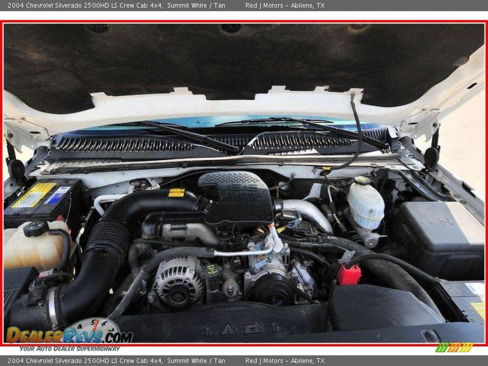 2004 Chevrolet Silverado 2500HD LS Crew Cab 4x4 Summit White / Tan Photo #26