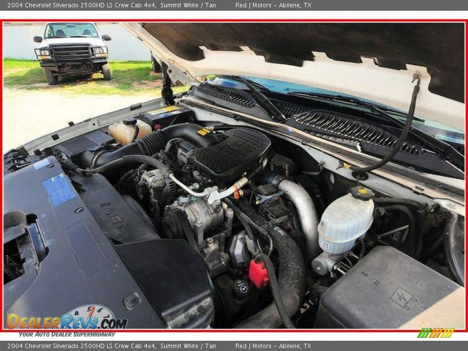 2004 Chevrolet Silverado 2500HD LS Crew Cab 4x4 Summit White / Tan Photo #27