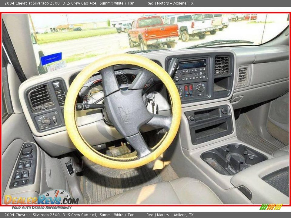 2004 Chevrolet Silverado 2500HD LS Crew Cab 4x4 Summit White / Tan Photo #28
