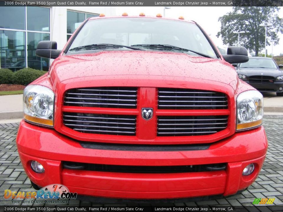 2006 Dodge Ram 3500 Sport Quad Cab Dually Flame Red / Medium Slate Gray Photo #8