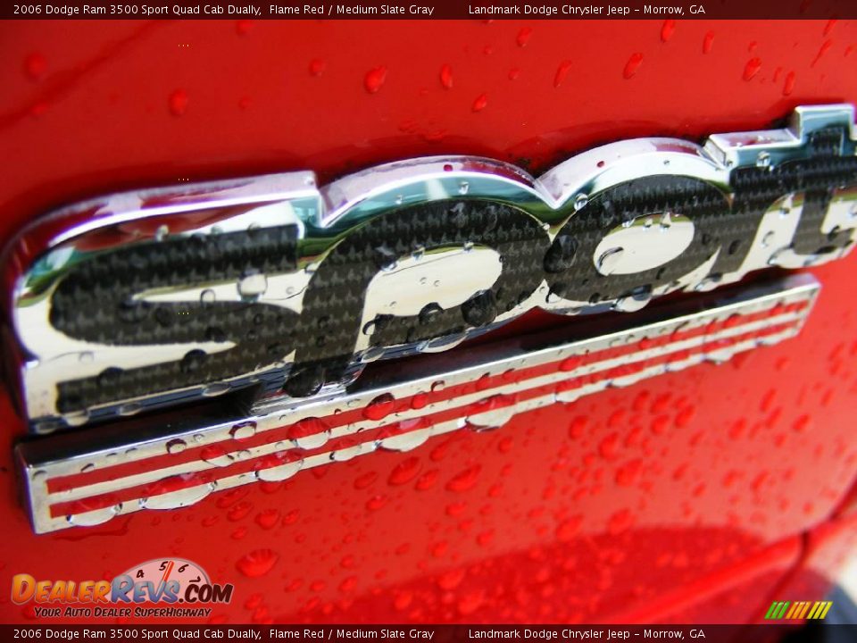 2006 Dodge Ram 3500 Sport Quad Cab Dually Flame Red / Medium Slate Gray Photo #11