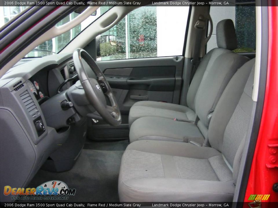2006 Dodge Ram 3500 Sport Quad Cab Dually Flame Red / Medium Slate Gray Photo #13