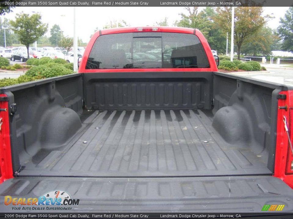 2006 Dodge Ram 3500 Sport Quad Cab Dually Flame Red / Medium Slate Gray Photo #18