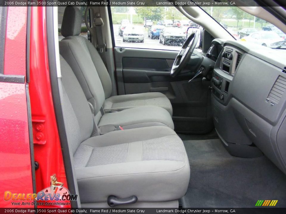 2006 Dodge Ram 3500 Sport Quad Cab Dually Flame Red / Medium Slate Gray Photo #22