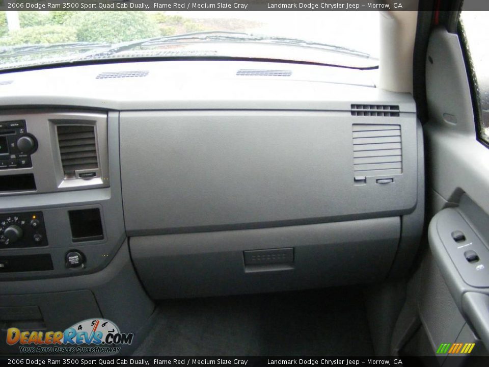 2006 Dodge Ram 3500 Sport Quad Cab Dually Flame Red / Medium Slate Gray Photo #24