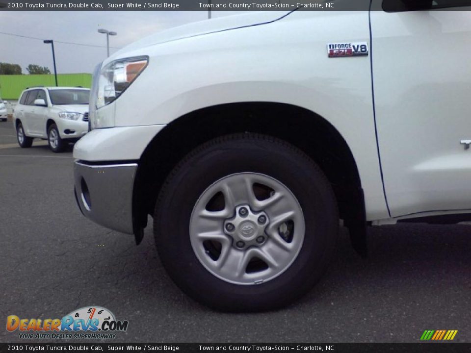2010 Toyota Tundra Double Cab Super White / Sand Beige Photo #3