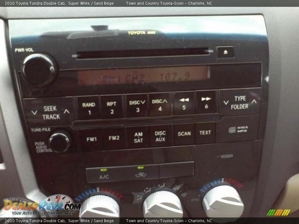 2010 Toyota Tundra Double Cab Super White / Sand Beige Photo #13