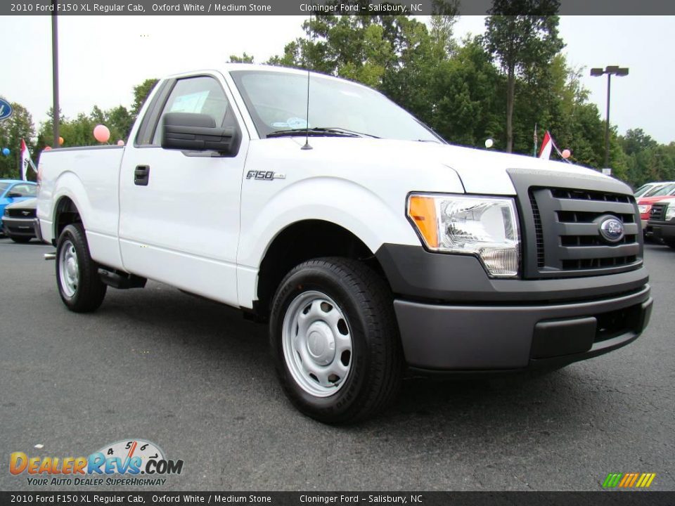 2010 Ford F150 XL Regular Cab Oxford White / Medium Stone Photo #1