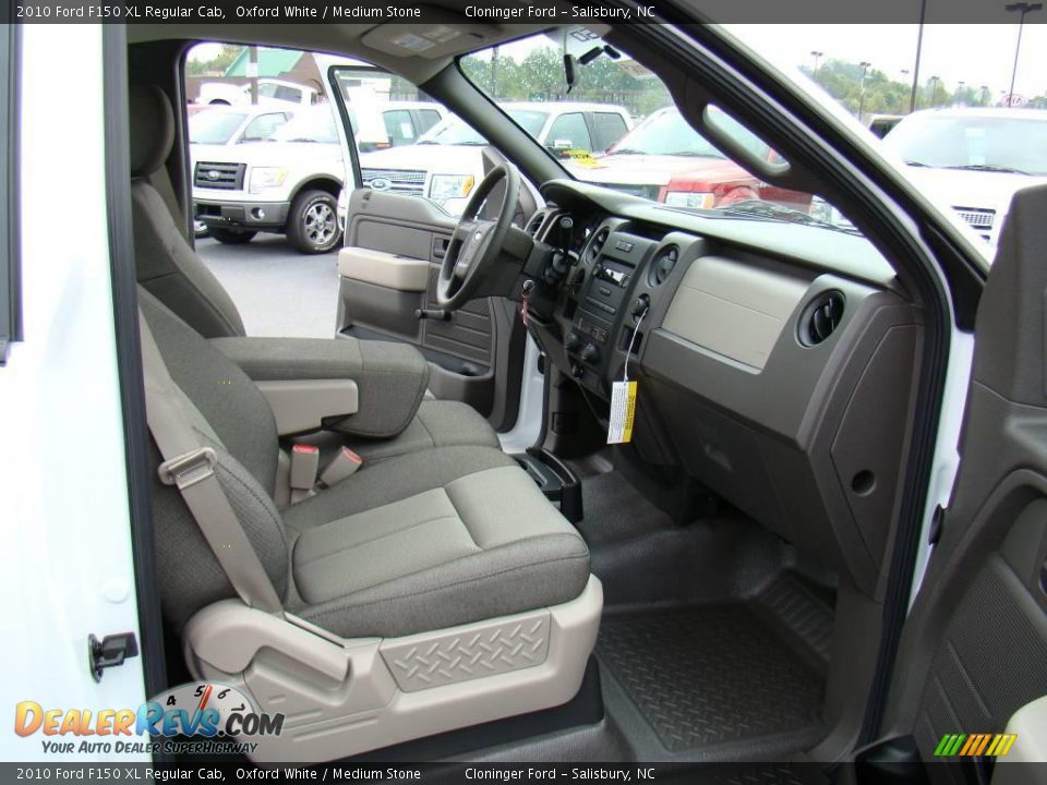 2010 Ford F150 XL Regular Cab Oxford White / Medium Stone Photo #10