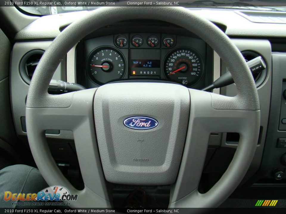 2010 Ford F150 XL Regular Cab Oxford White / Medium Stone Photo #17