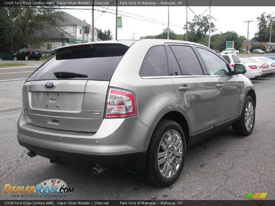 2008 Ford Edge Limited AWD Vapor Silver Metallic / Charcoal Photo #3