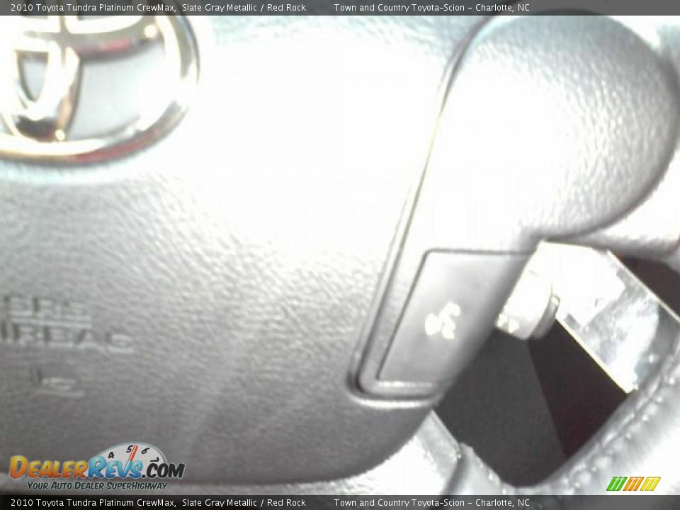 2010 Toyota Tundra Platinum CrewMax Slate Gray Metallic / Red Rock Photo #13