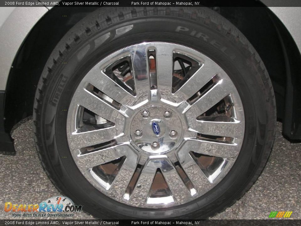 2008 Ford Edge Limited AWD Vapor Silver Metallic / Charcoal Photo #9