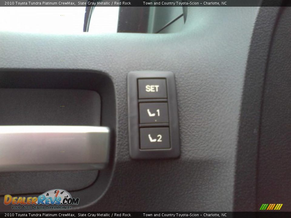 2010 Toyota Tundra Platinum CrewMax Slate Gray Metallic / Red Rock Photo #16