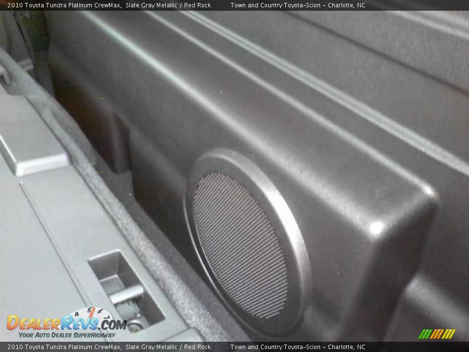 2010 Toyota Tundra Platinum CrewMax Slate Gray Metallic / Red Rock Photo #22