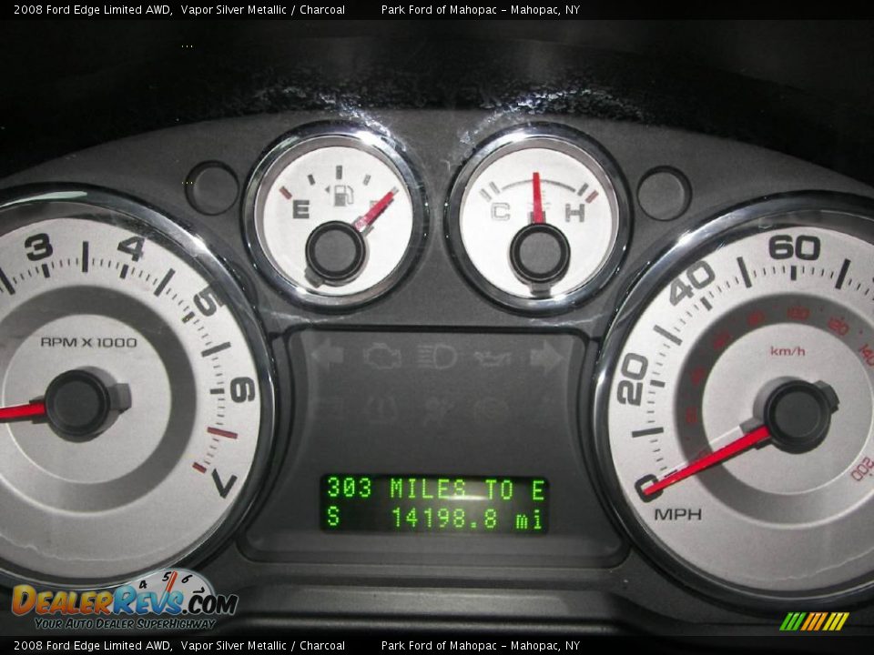 2008 Ford Edge Limited AWD Vapor Silver Metallic / Charcoal Photo #15