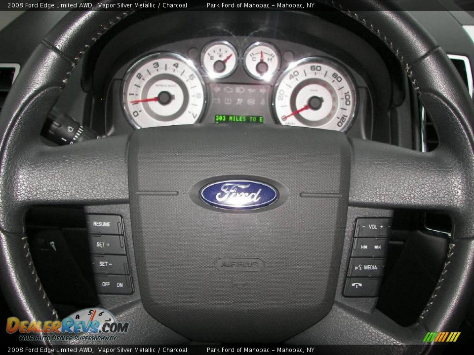 2008 Ford Edge Limited AWD Vapor Silver Metallic / Charcoal Photo #16