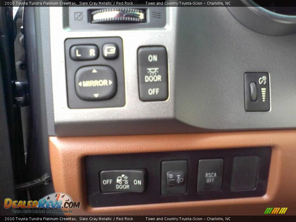 2010 Toyota Tundra Platinum CrewMax Slate Gray Metallic / Red Rock Photo #24