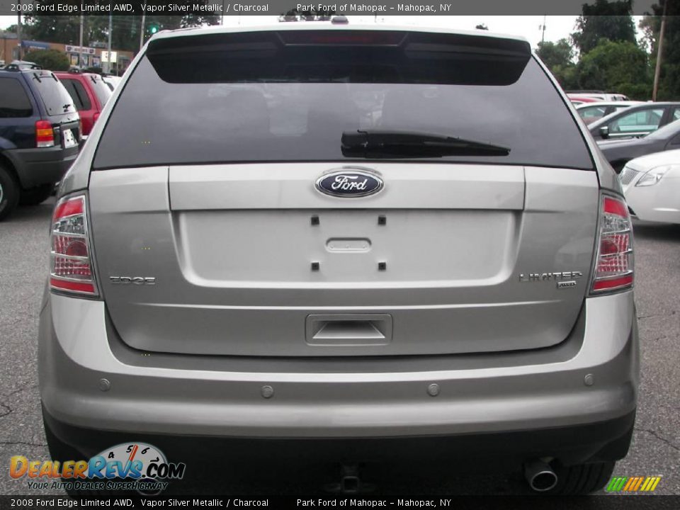 2008 Ford Edge Limited AWD Vapor Silver Metallic / Charcoal Photo #24