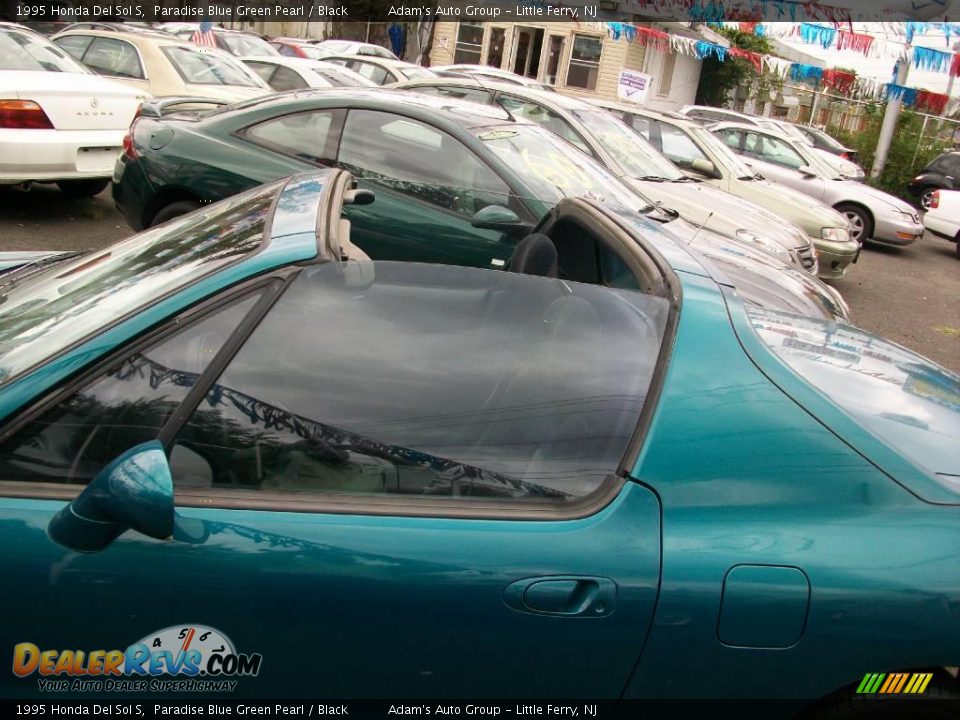 1995 Honda Del Sol S Paradise Blue Green Pearl / Black Photo #11