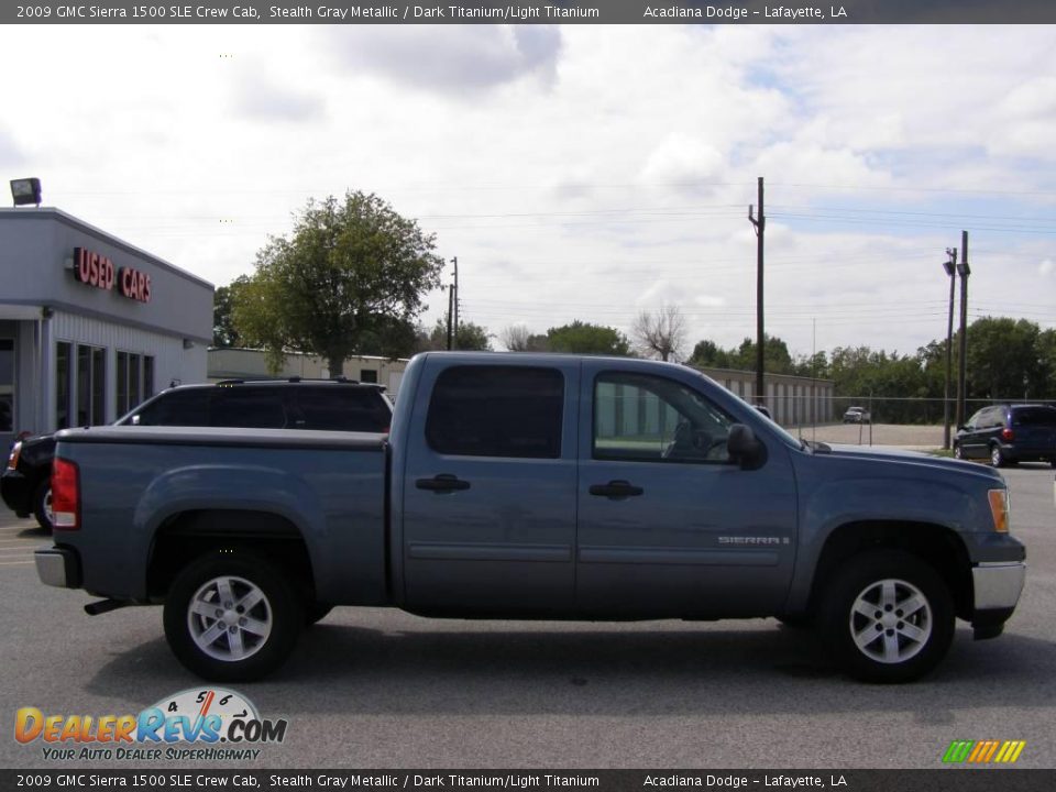 2009 GMC Sierra 1500 SLE Crew Cab Stealth Gray Metallic / Dark Titanium/Light Titanium Photo #2