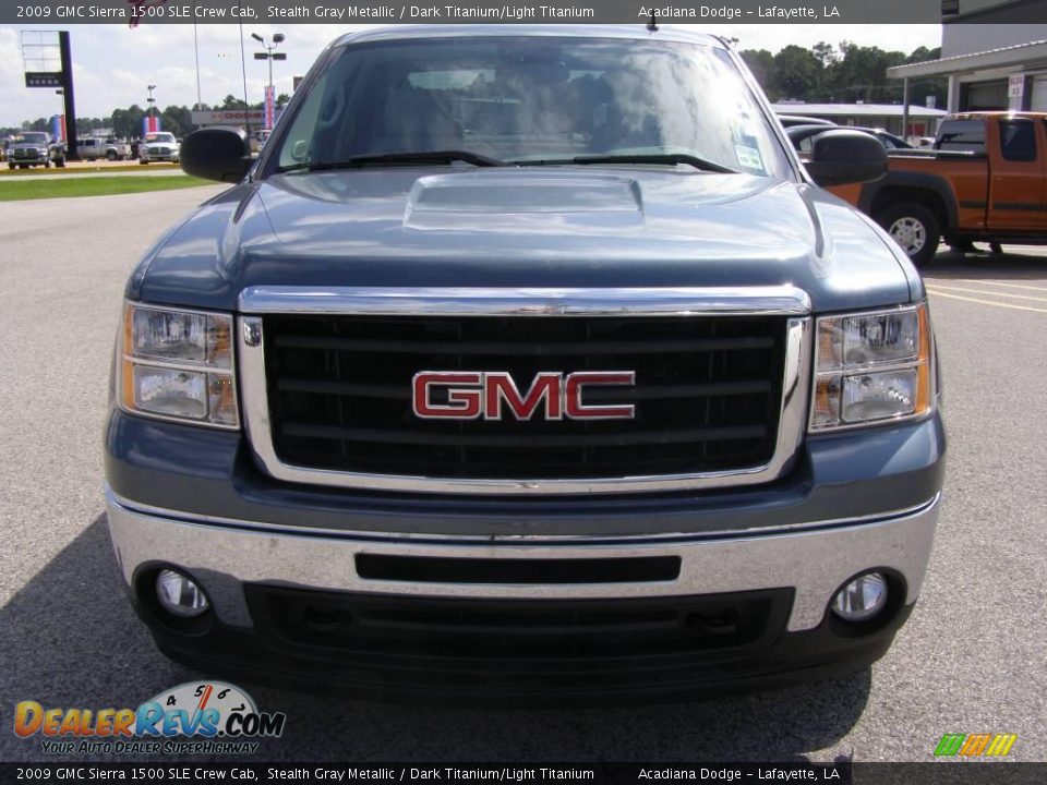 2009 GMC Sierra 1500 SLE Crew Cab Stealth Gray Metallic / Dark Titanium/Light Titanium Photo #8