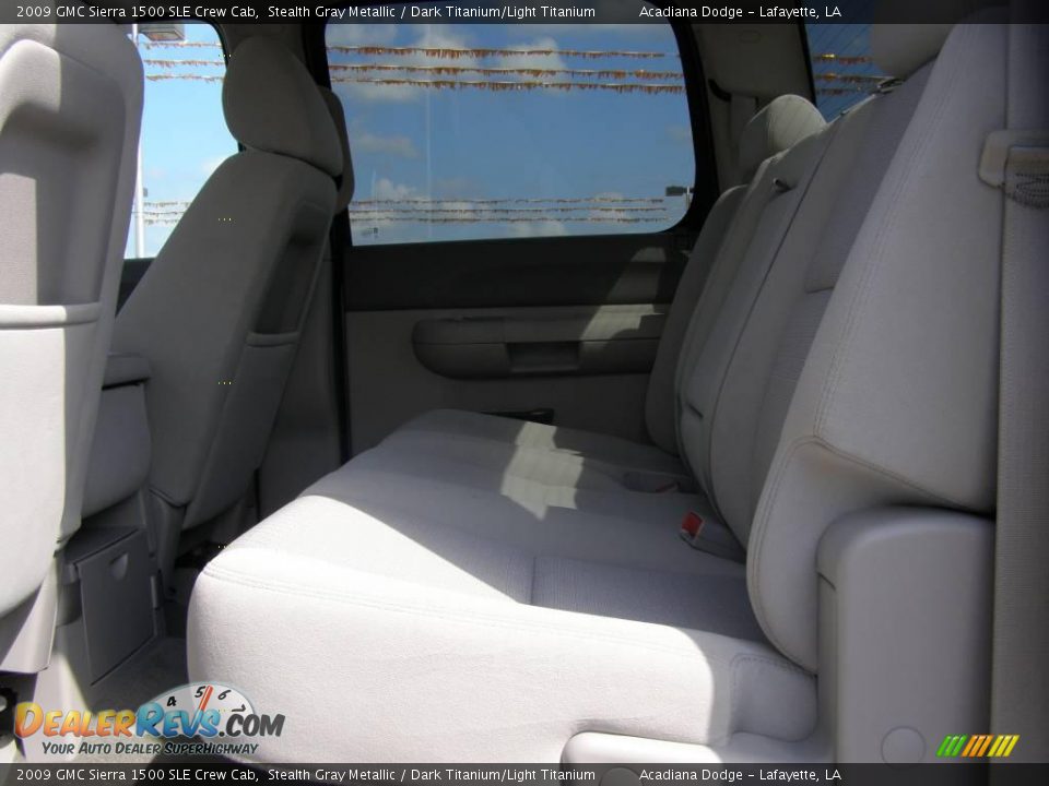 2009 GMC Sierra 1500 SLE Crew Cab Stealth Gray Metallic / Dark Titanium/Light Titanium Photo #10