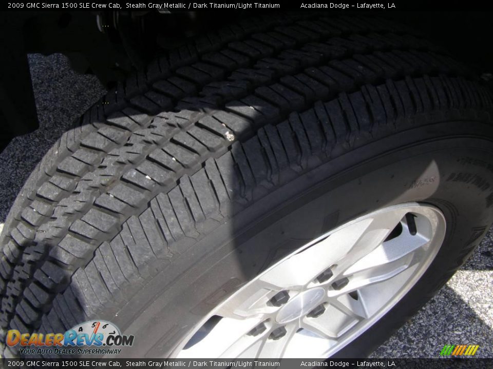 2009 GMC Sierra 1500 SLE Crew Cab Stealth Gray Metallic / Dark Titanium/Light Titanium Photo #12