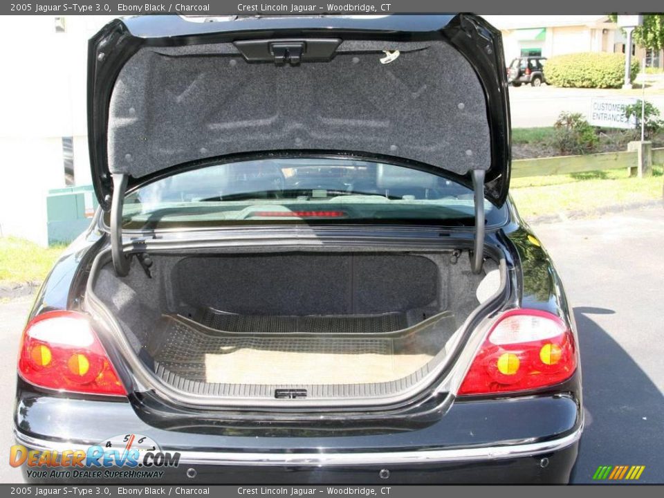 2005 Jaguar S-Type 3.0 Ebony Black / Charcoal Photo #5