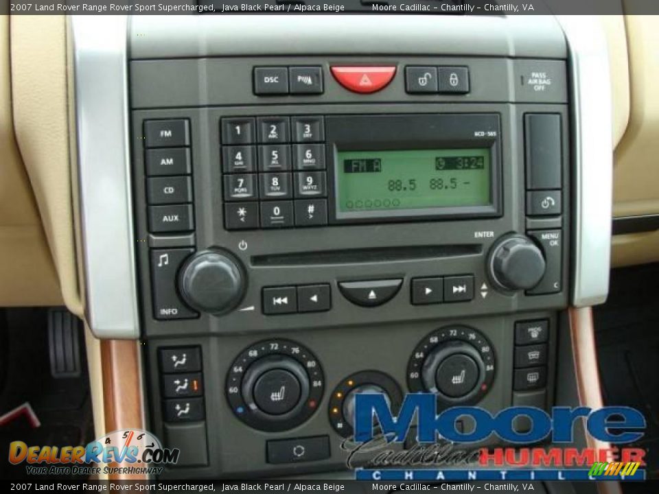 2007 Land Rover Range Rover Sport Supercharged Java Black Pearl / Alpaca Beige Photo #7