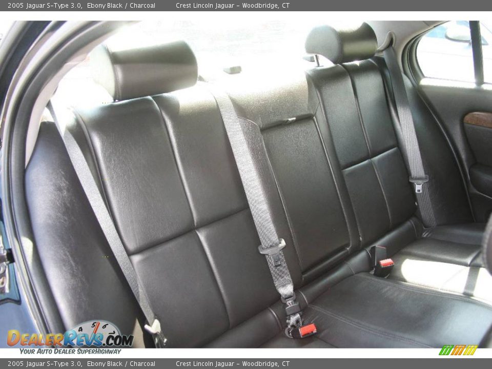 2005 Jaguar S-Type 3.0 Ebony Black / Charcoal Photo #13