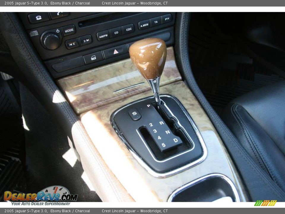 2005 Jaguar S-Type 3.0 Ebony Black / Charcoal Photo #16