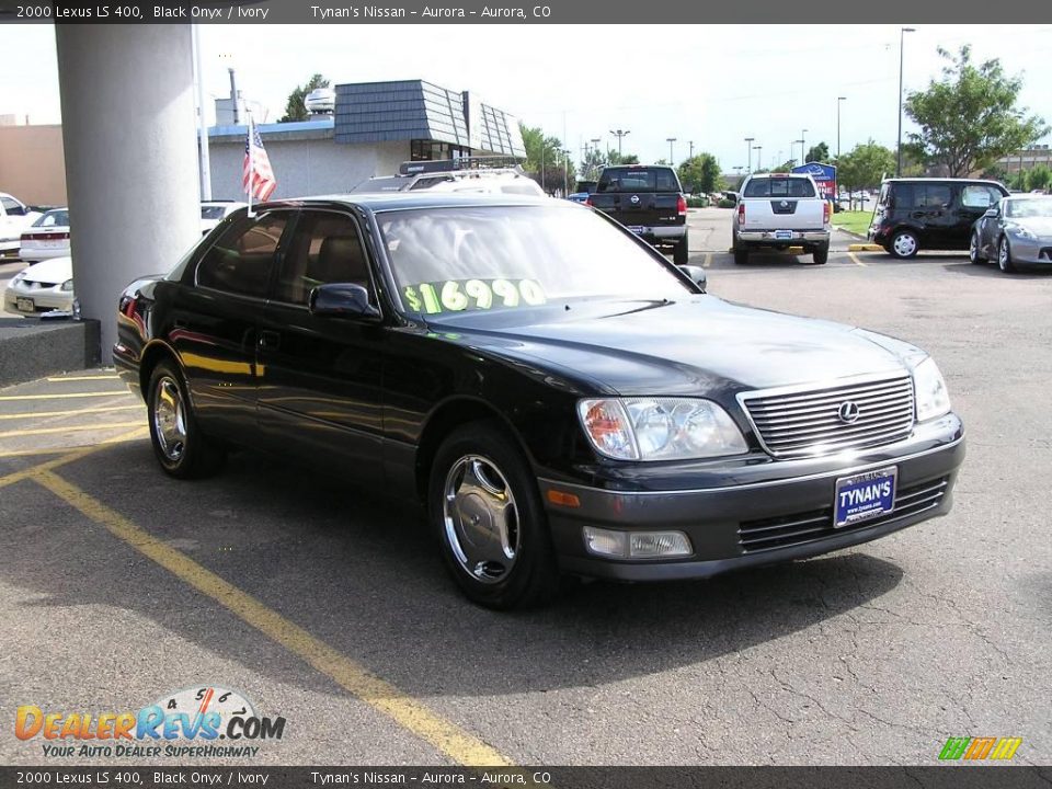 2000 Lexus Ls 400 Black Onyx Ivory Photo 3