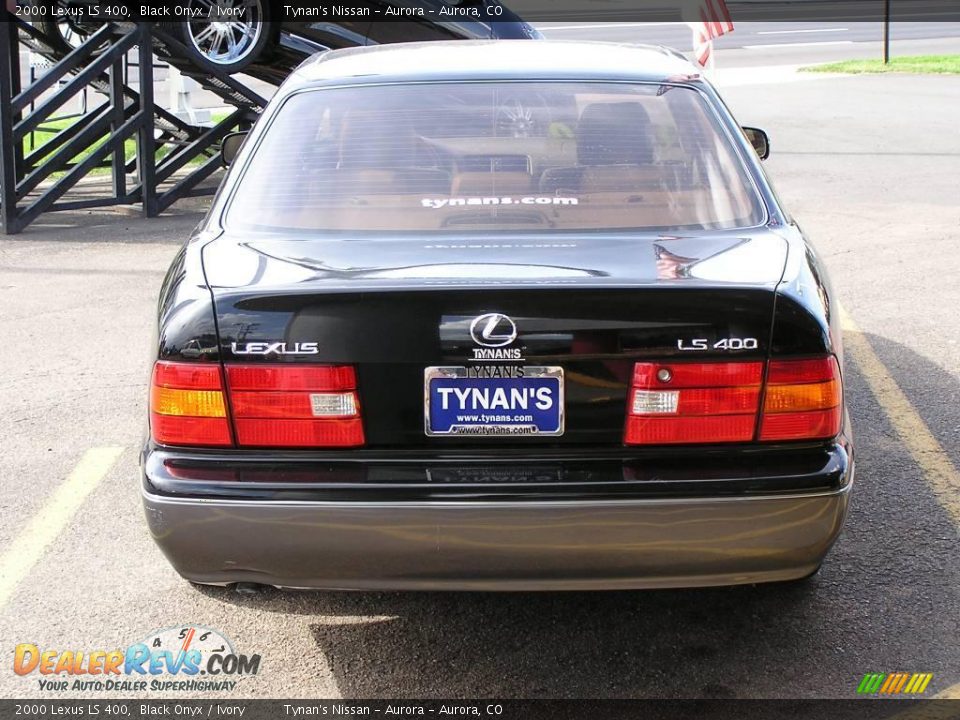 2000 Lexus LS 400 Black Onyx / Ivory Photo #5