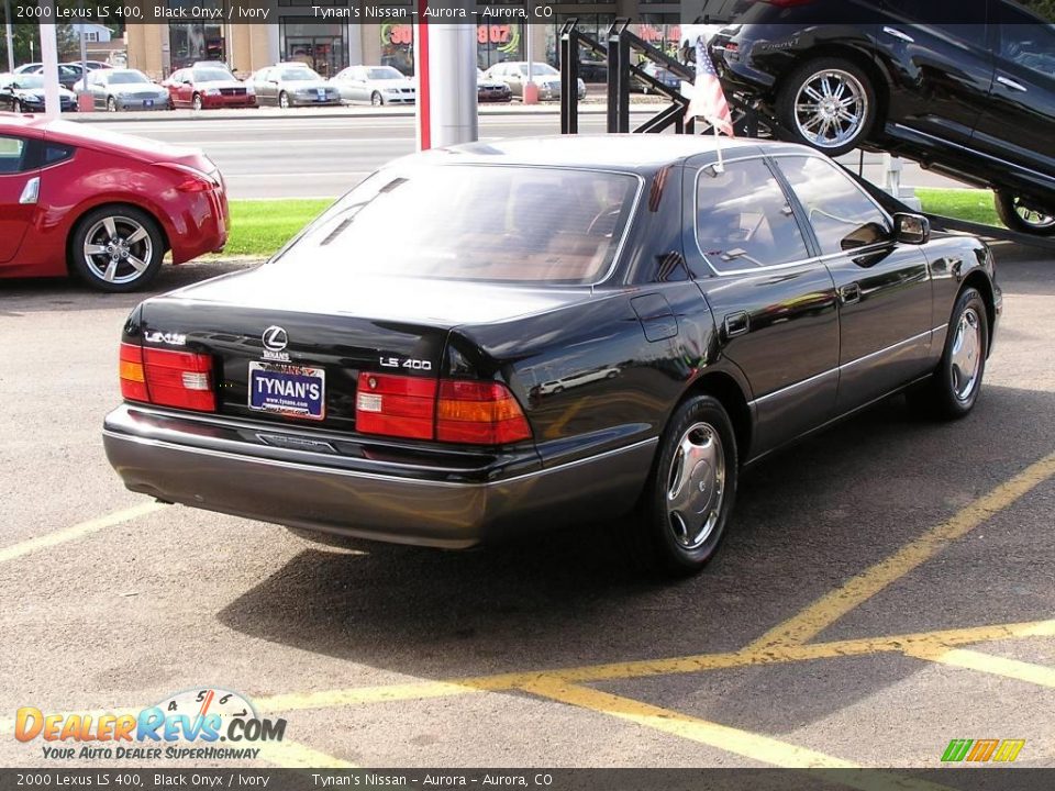 2000 Lexus LS 400 Black Onyx / Ivory Photo #6