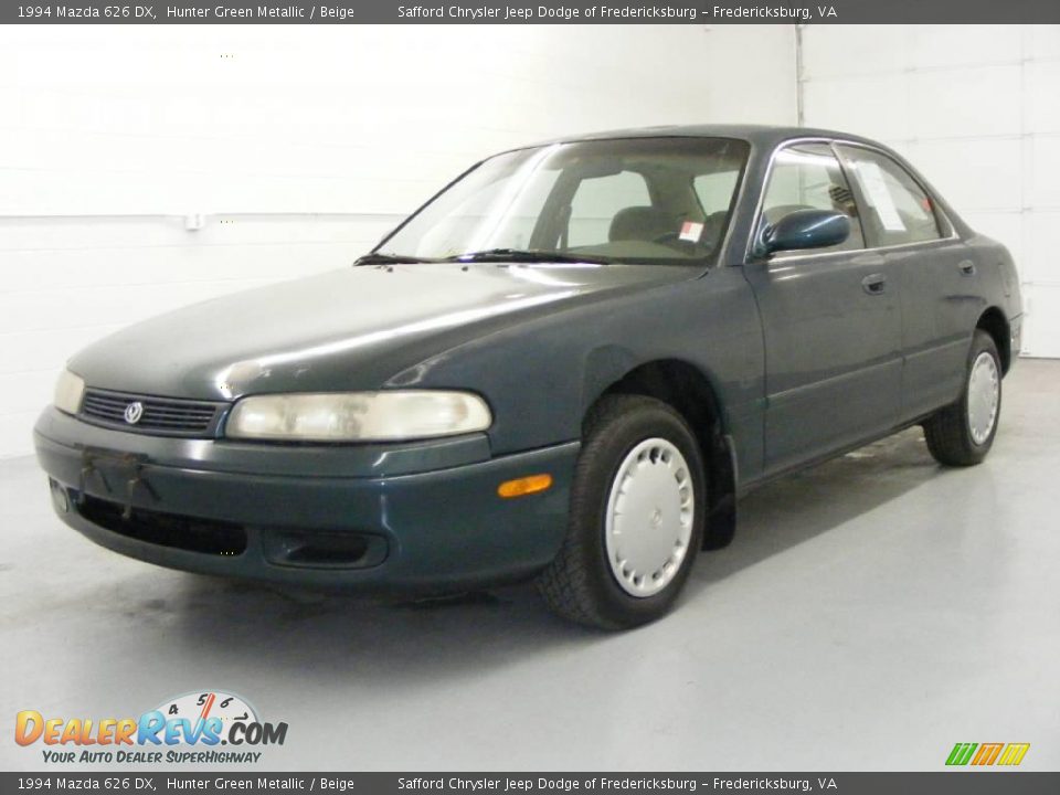 1994 Mazda 626 DX Hunter Green Metallic / Beige Photo #1